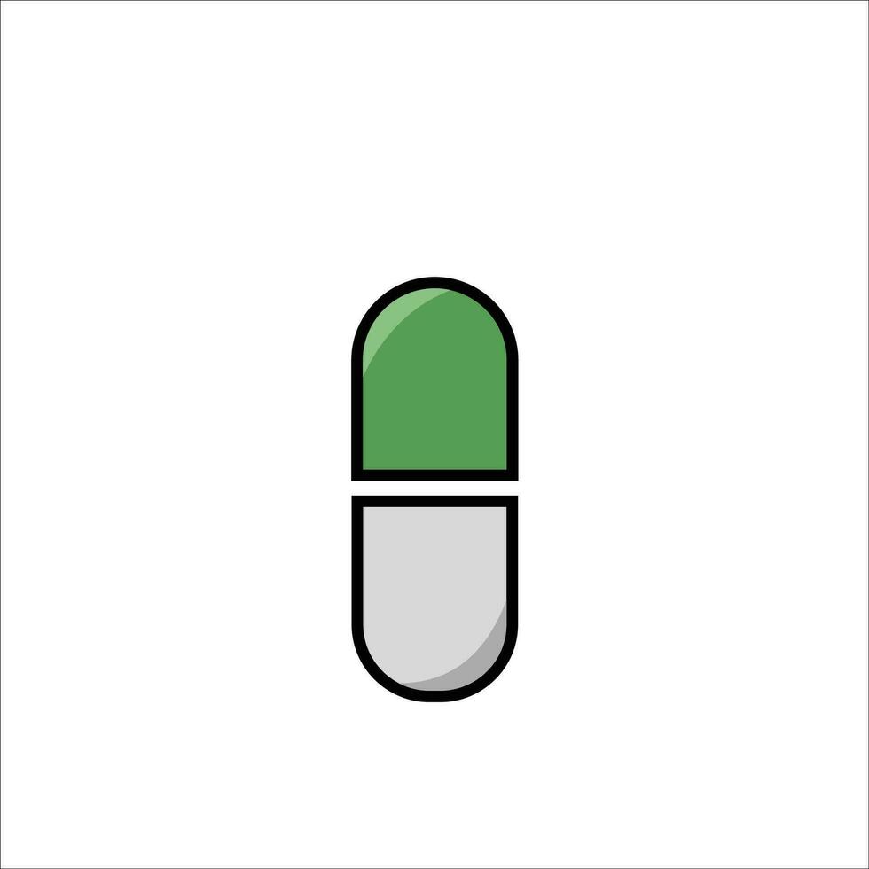 Capsule icon vector