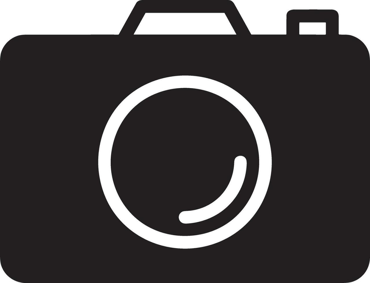 Camera photography icon symbol vector image. Illustration of multimedia photographic lens graphic design image