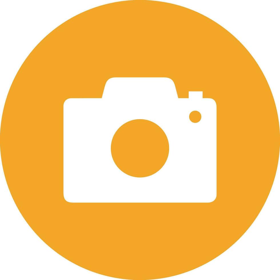 Camera photography icon symbol vector image. Illustration of multimedia photographic lens graphic design image