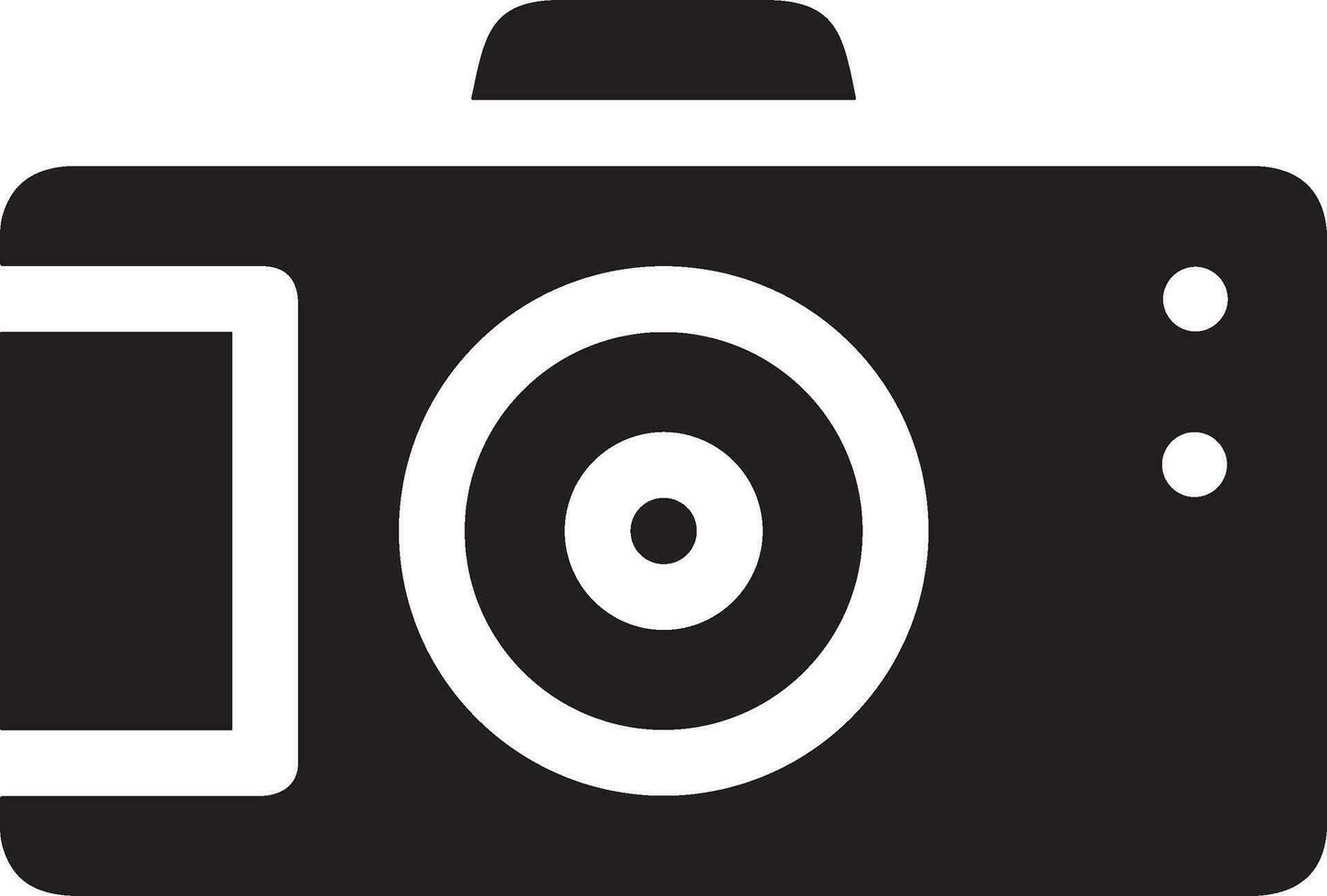 Camera photography icon symbol vector image. Illustration of multimedia photographic lens graphic design image