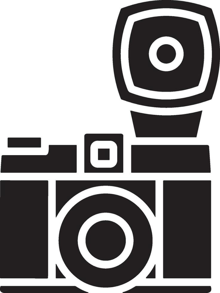 Camera photography icon symbol vector image. Illustration of multimedia photographic lens graphic design image