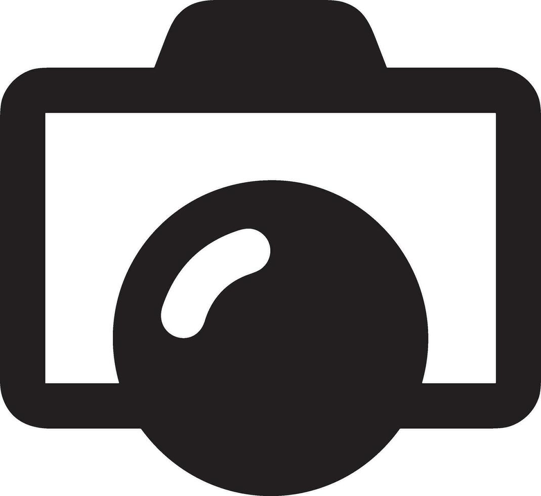 Camera photography icon symbol vector image. Illustration of multimedia photographic lens graphic design image