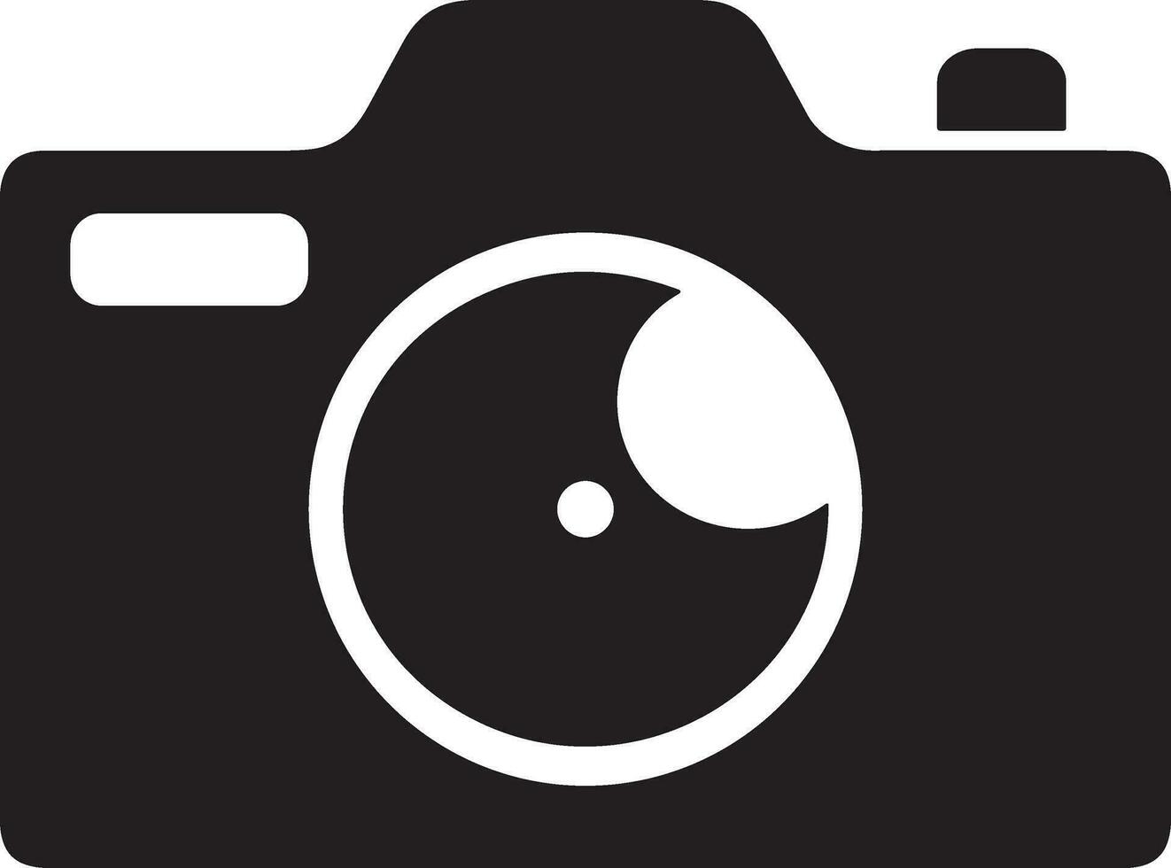 Camera photography icon symbol vector image. Illustration of multimedia photographic lens graphic design image