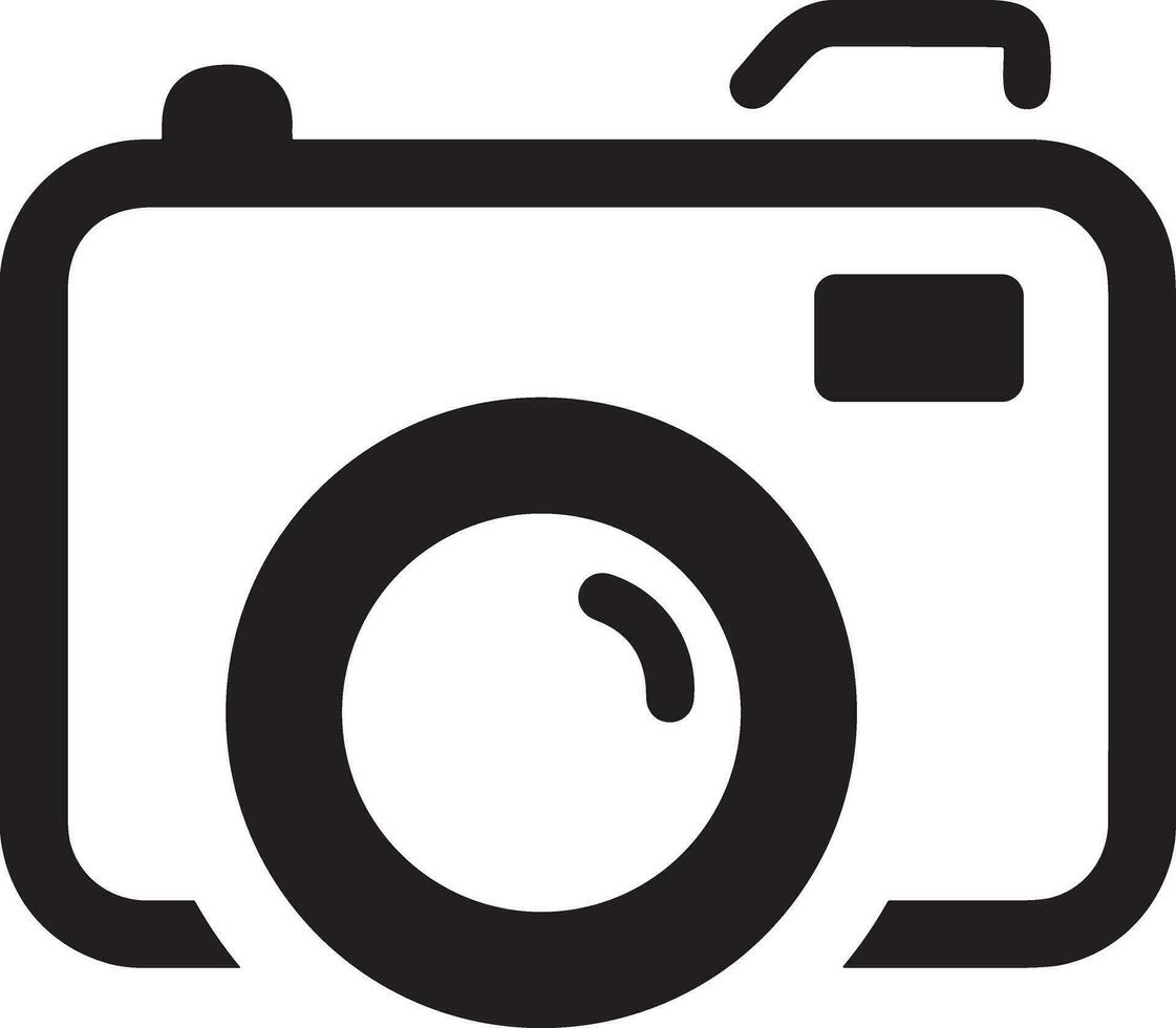 Camera photography icon symbol vector image. Illustration of multimedia photographic lens graphic design image