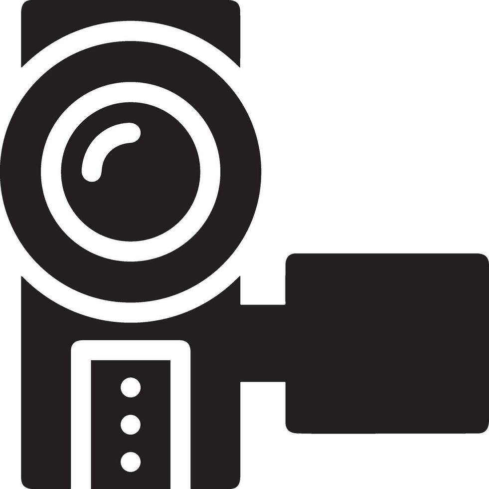 Camera photography icon symbol vector image. Illustration of multimedia photographic lens graphic design image