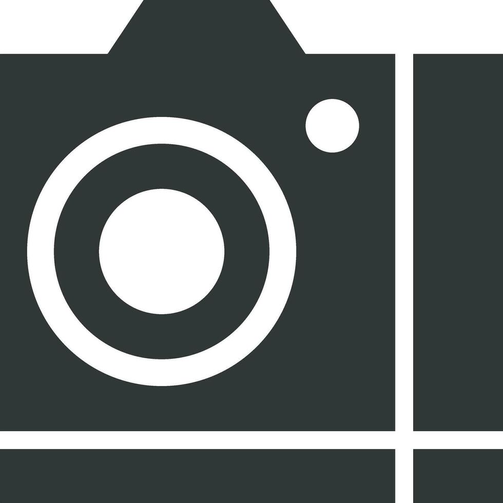 Camera photography icon symbol vector image. Illustration of multimedia photographic lens graphic design image