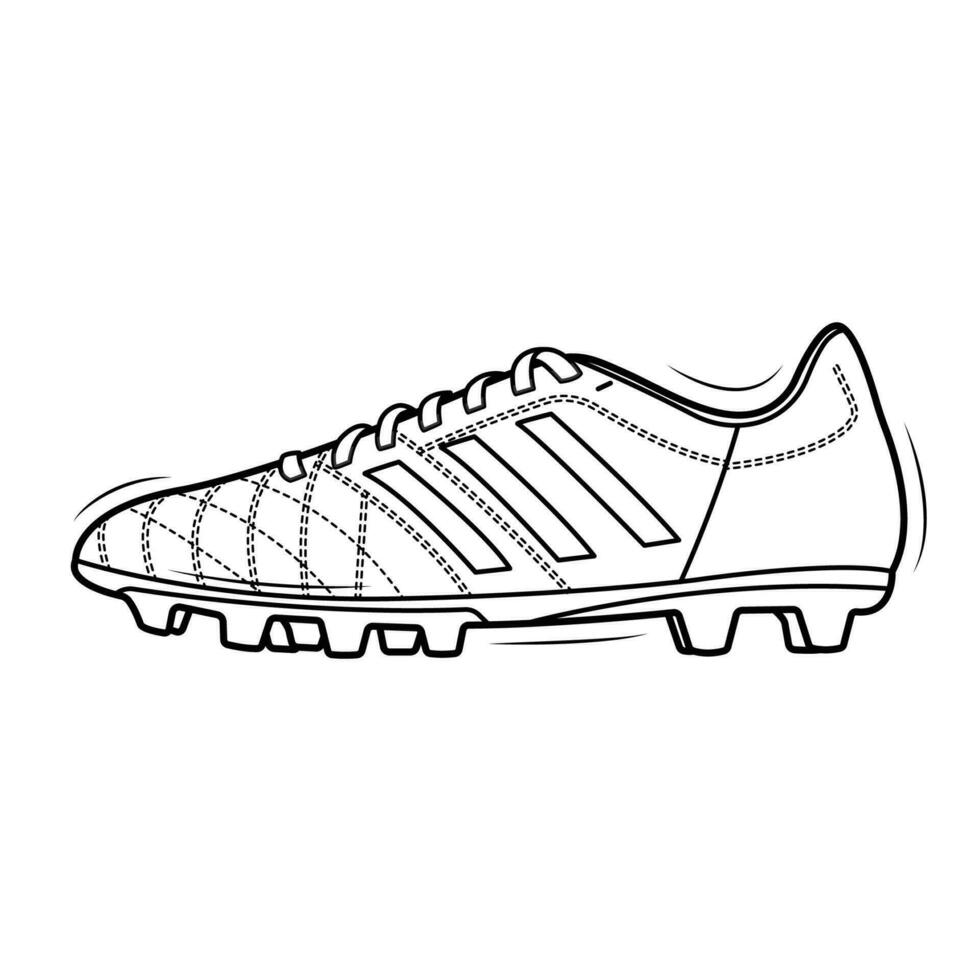The Line Art of Football Shoes 32488421 Vector Art at Vecteezy