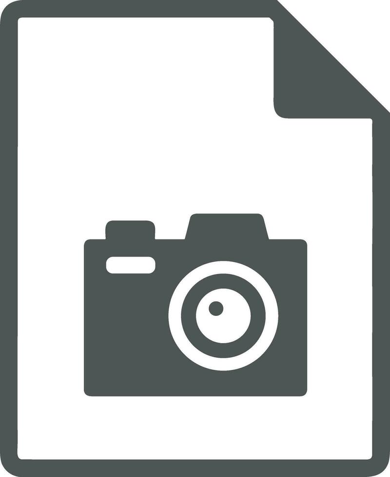 Camera photography icon symbol vector image. Illustration of multimedia photographic lens graphic design image