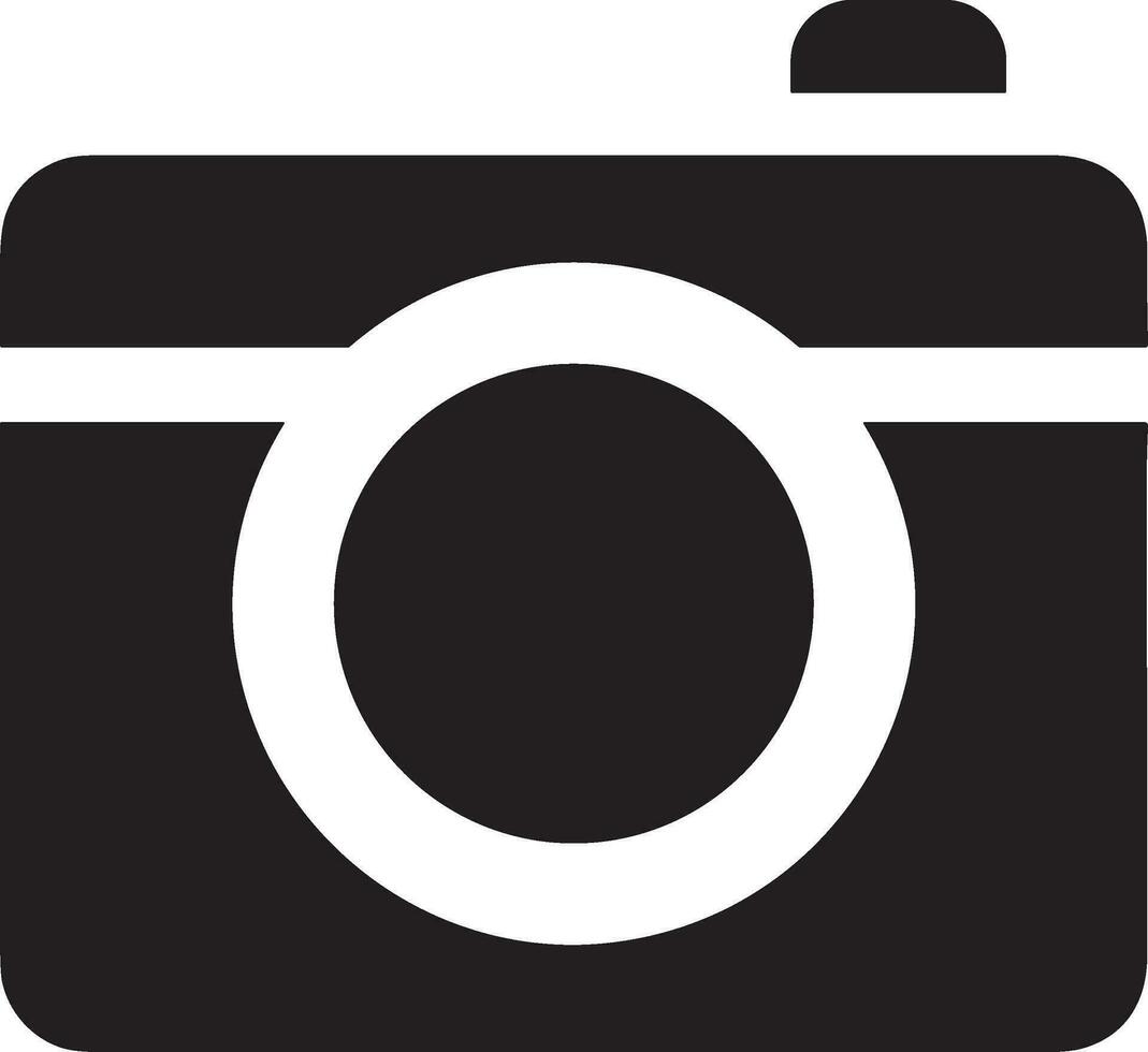 Camera photography icon symbol vector image. Illustration of multimedia photographic lens graphic design image