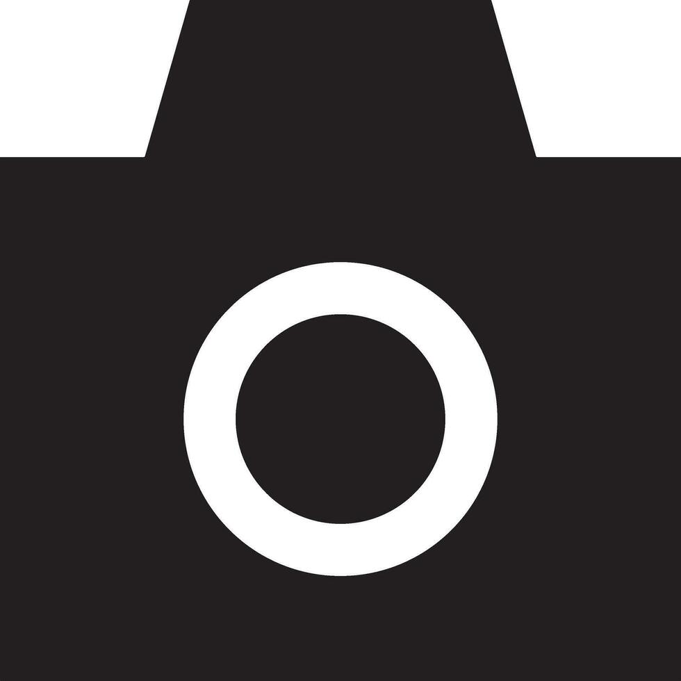 Camera photography icon symbol vector image. Illustration of multimedia photographic lens graphic design image