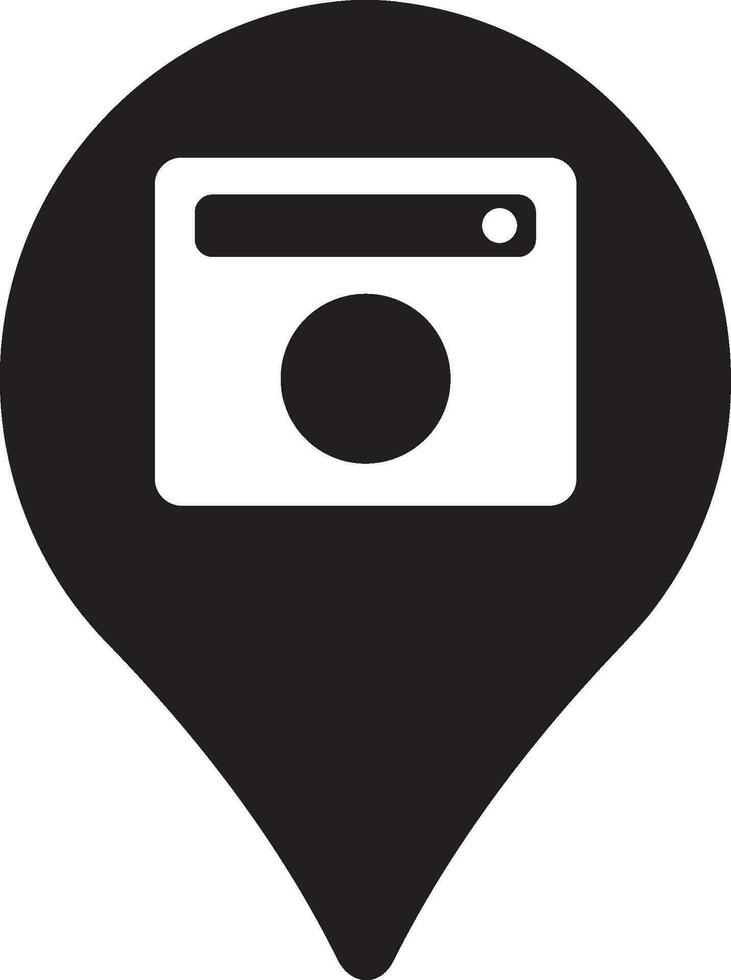 Camera photography icon symbol vector image. Illustration of multimedia photographic lens graphic design image