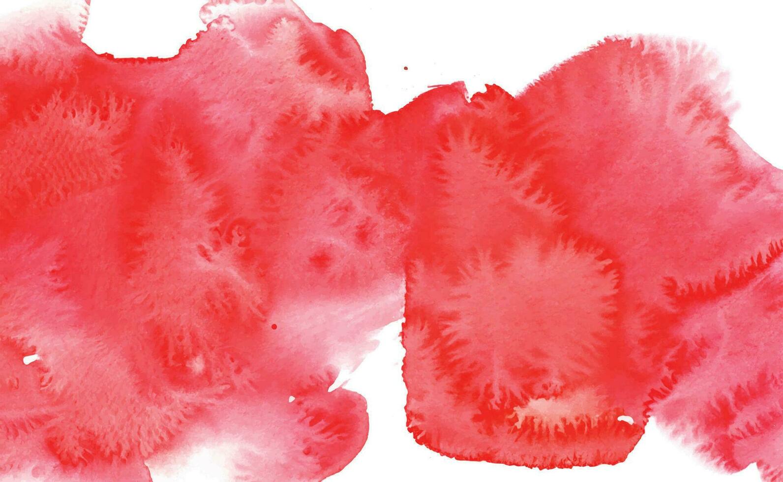 Red watercolor stain background vector