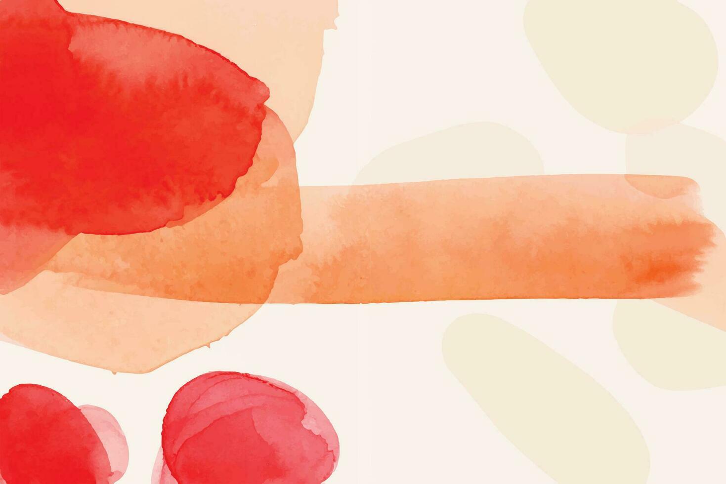 Red watercolor stain background vector