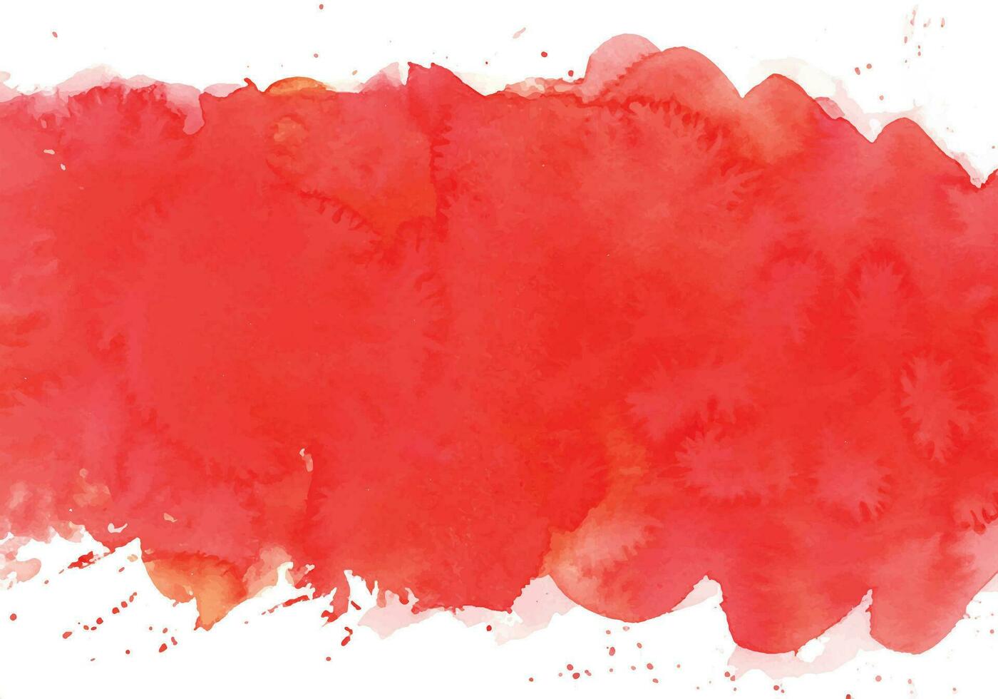 Red watercolor stain background vector