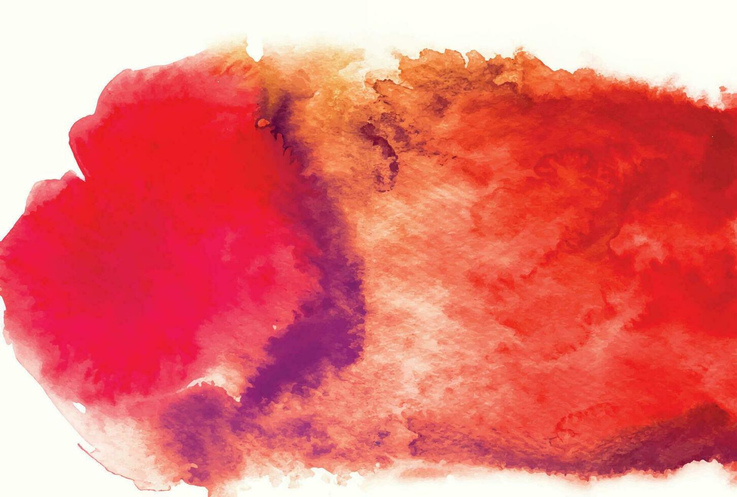 Red watercolor stain background vector