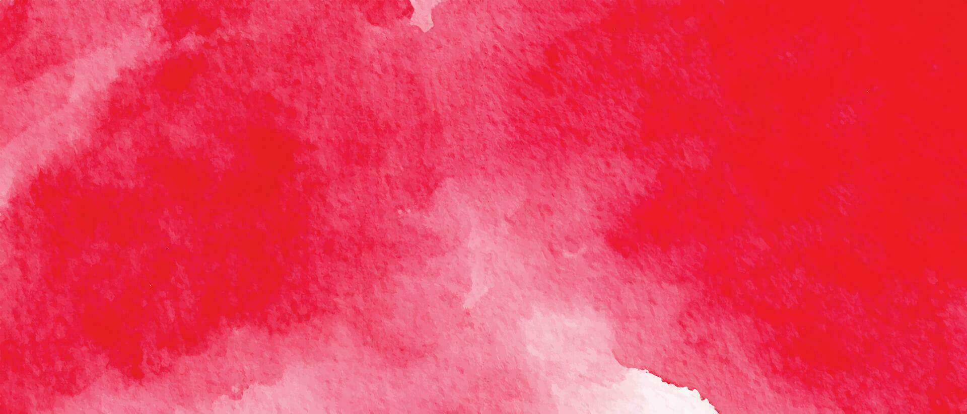 Red watercolor stain background vector