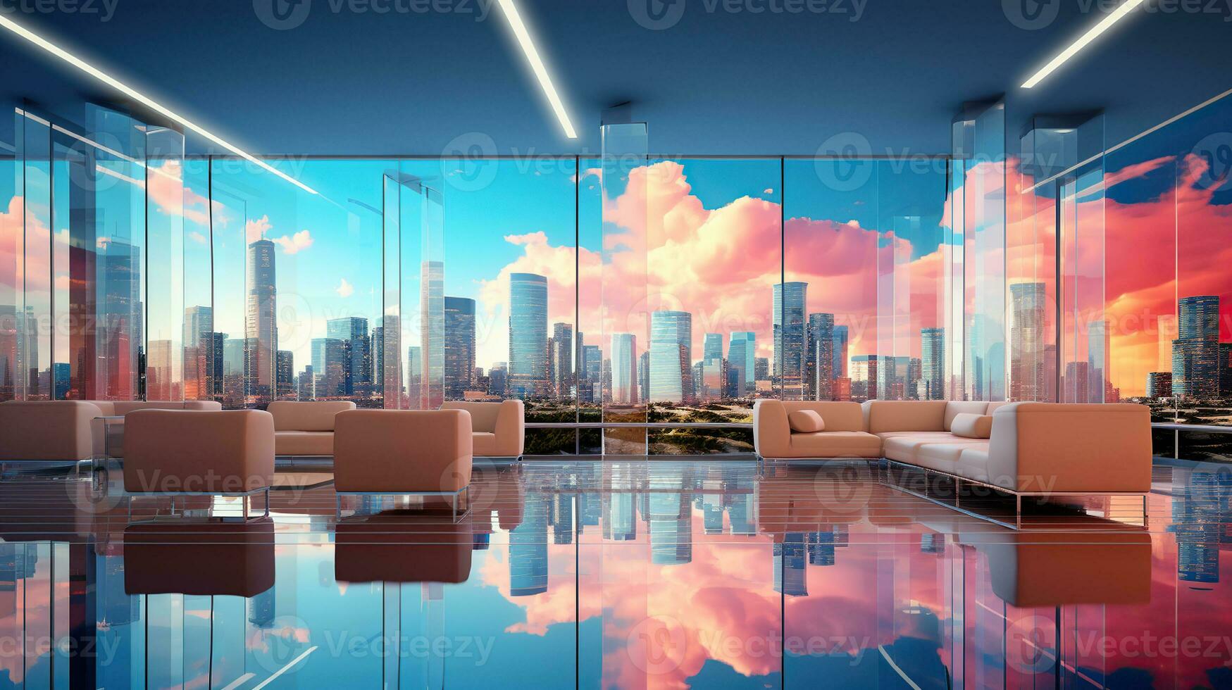 The Vibrancy of a High-Powered Corporate Culture. Generative AI photo