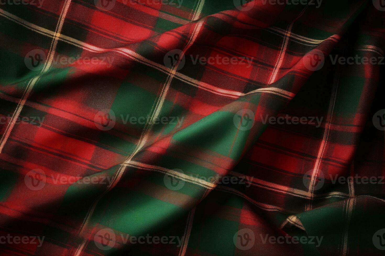 Christmas tartan plaid design. Seasonal background with plaid texture. Generative AI photo