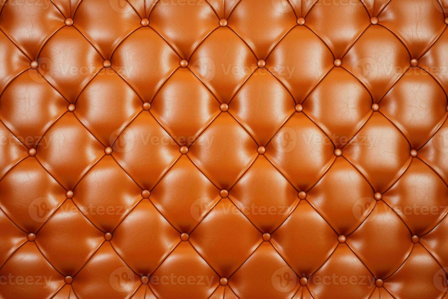 Upholstered leather furniture in the classic style of rhombus with button. Generative AI photo