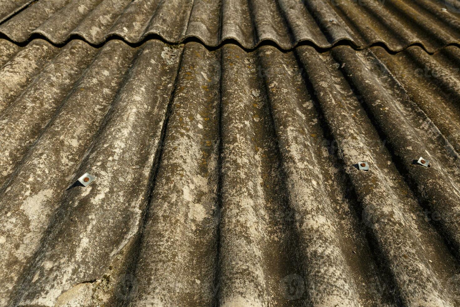 texture of wavy old roofing slate photo