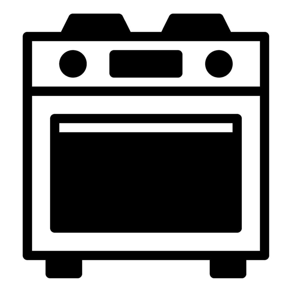 Food and bakery oven icon vector