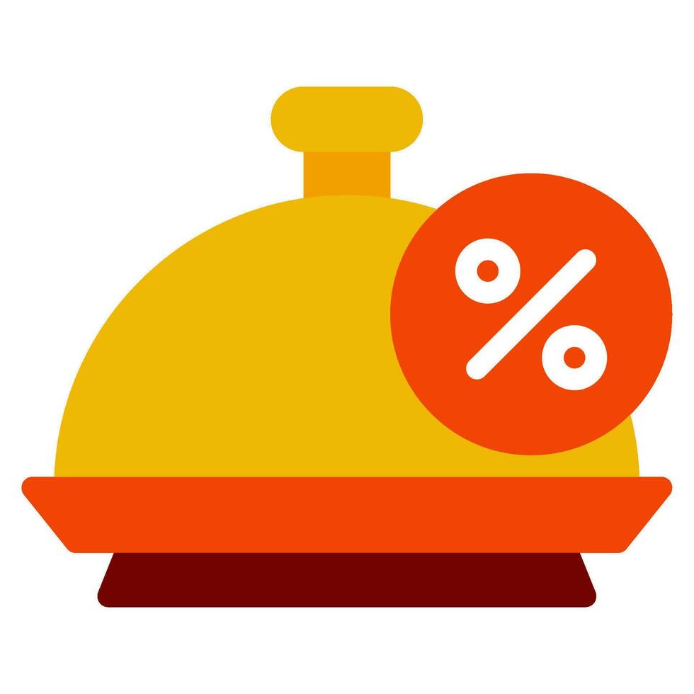 fast food discount food icon vector