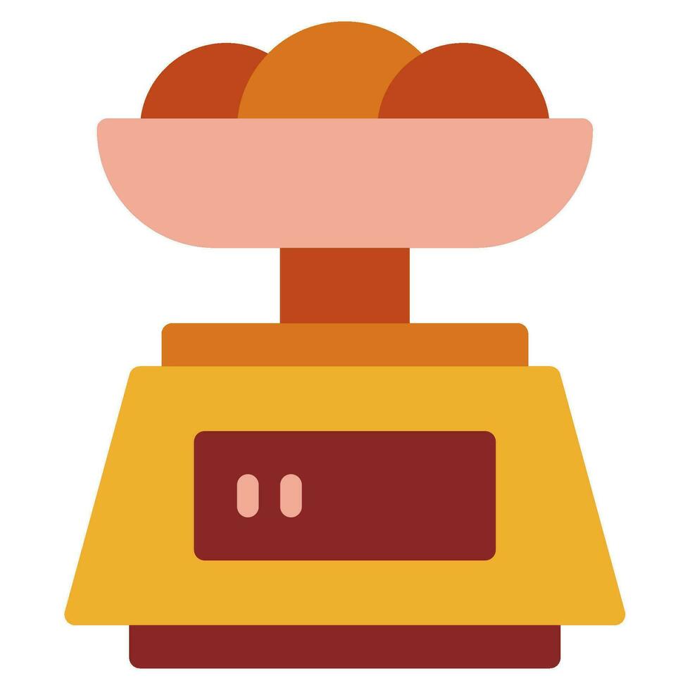 Food and bakery weight icon vector