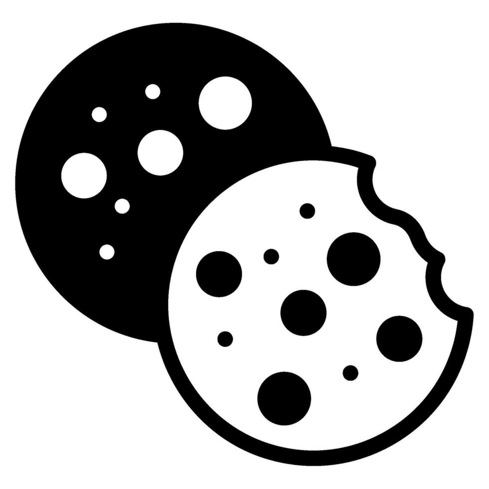 Food and bakery cookies icon vector