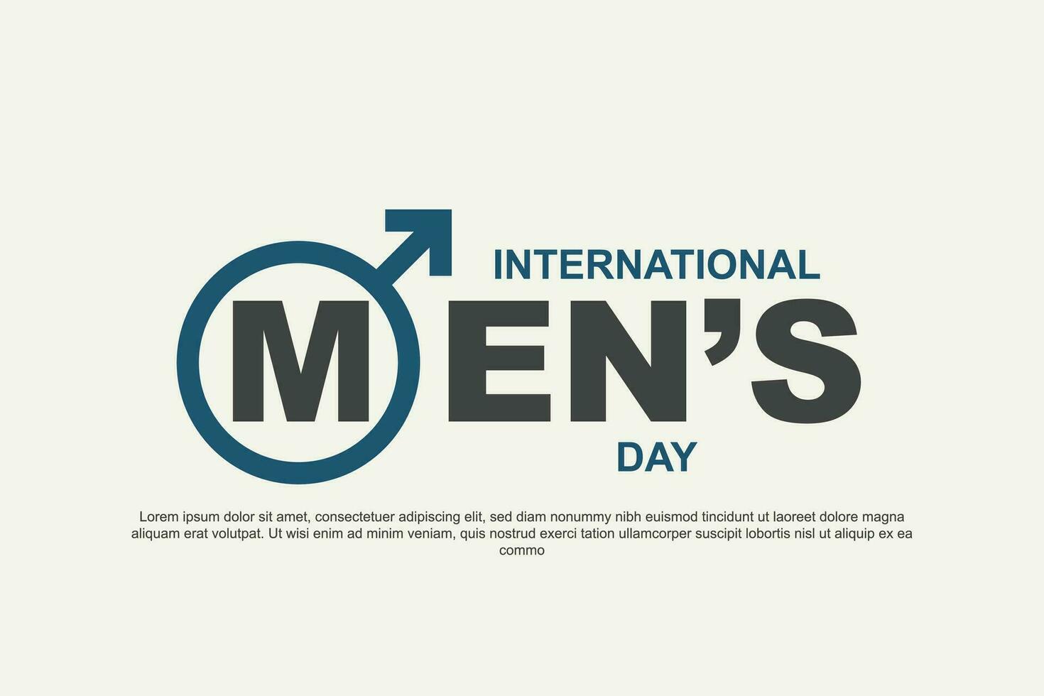 International Mens Day background. vector