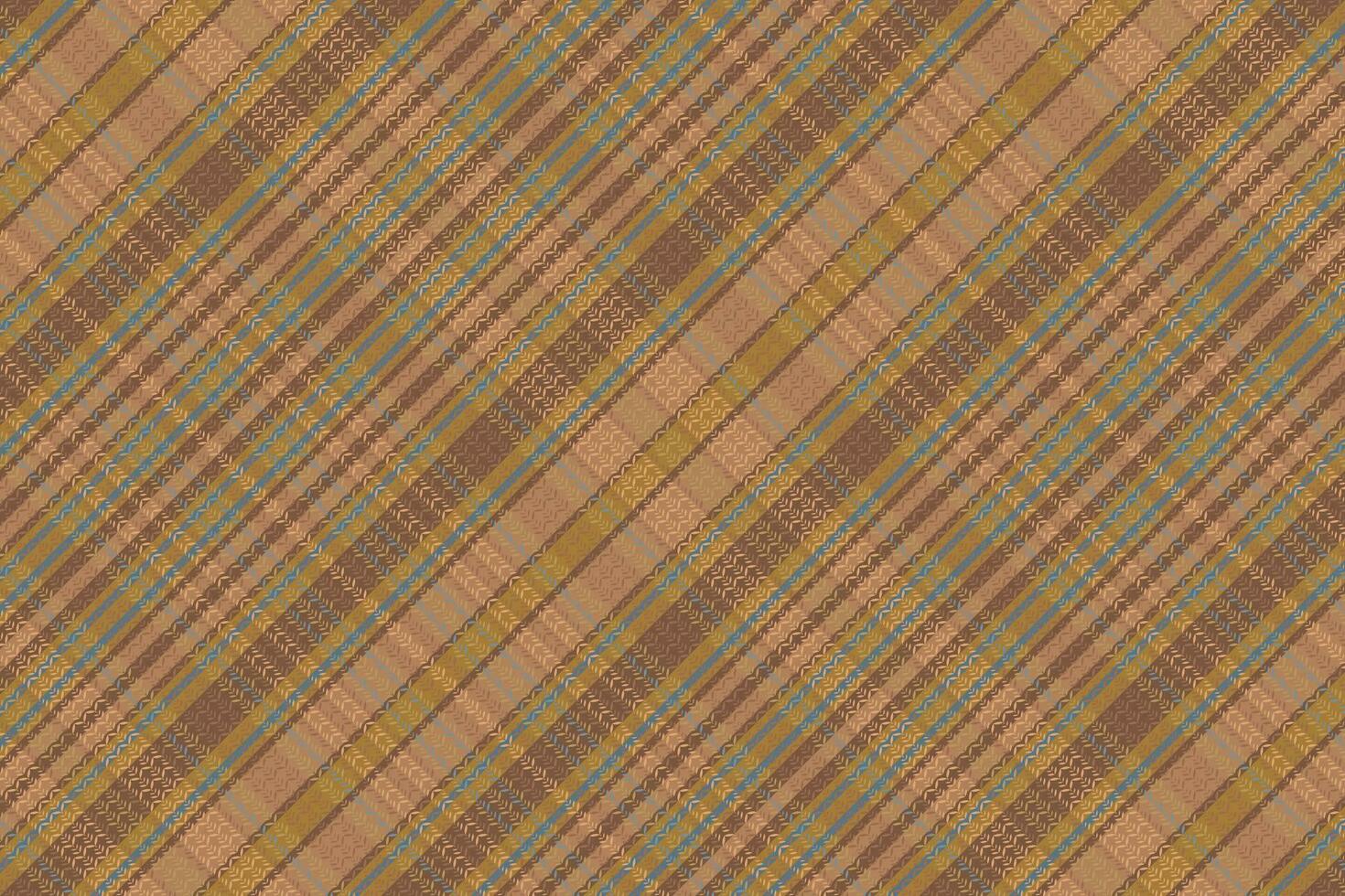 Tartan plaid pattern with texture and coffee color. vector