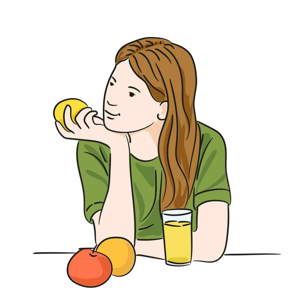 vector acerca de sano estilo de vida concepto ilustración