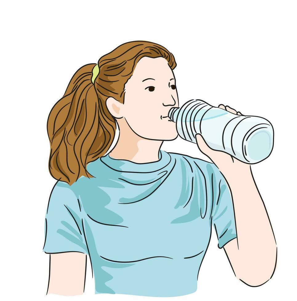 Vector about Healthy lifestyle concept illustration