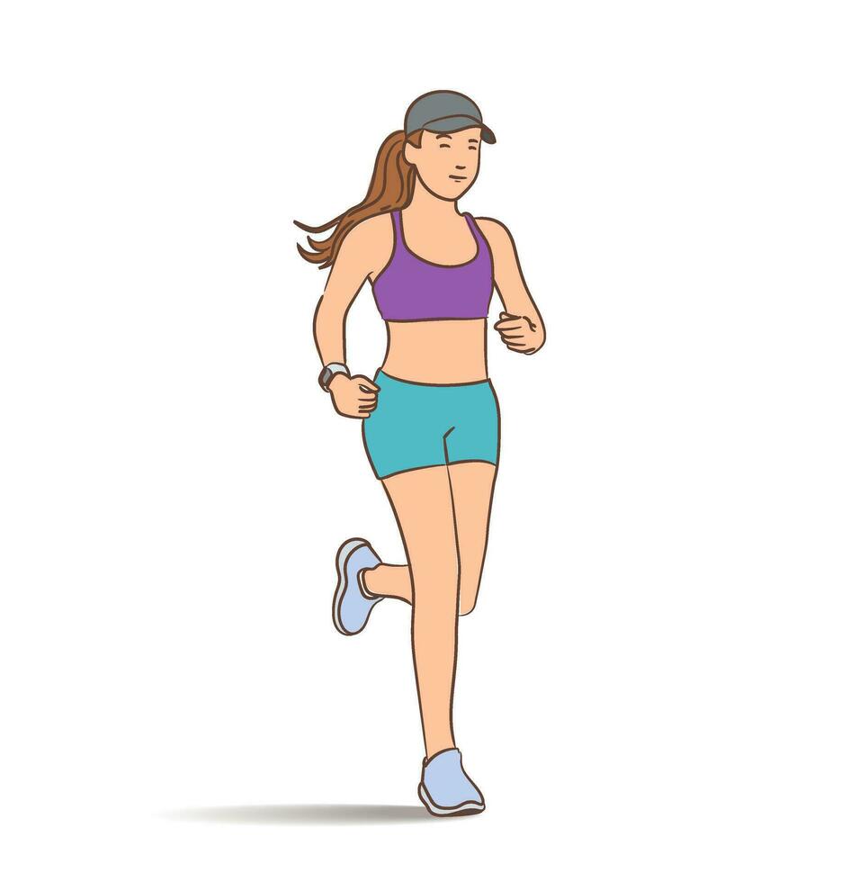 vector acerca de sano estilo de vida concepto ilustración