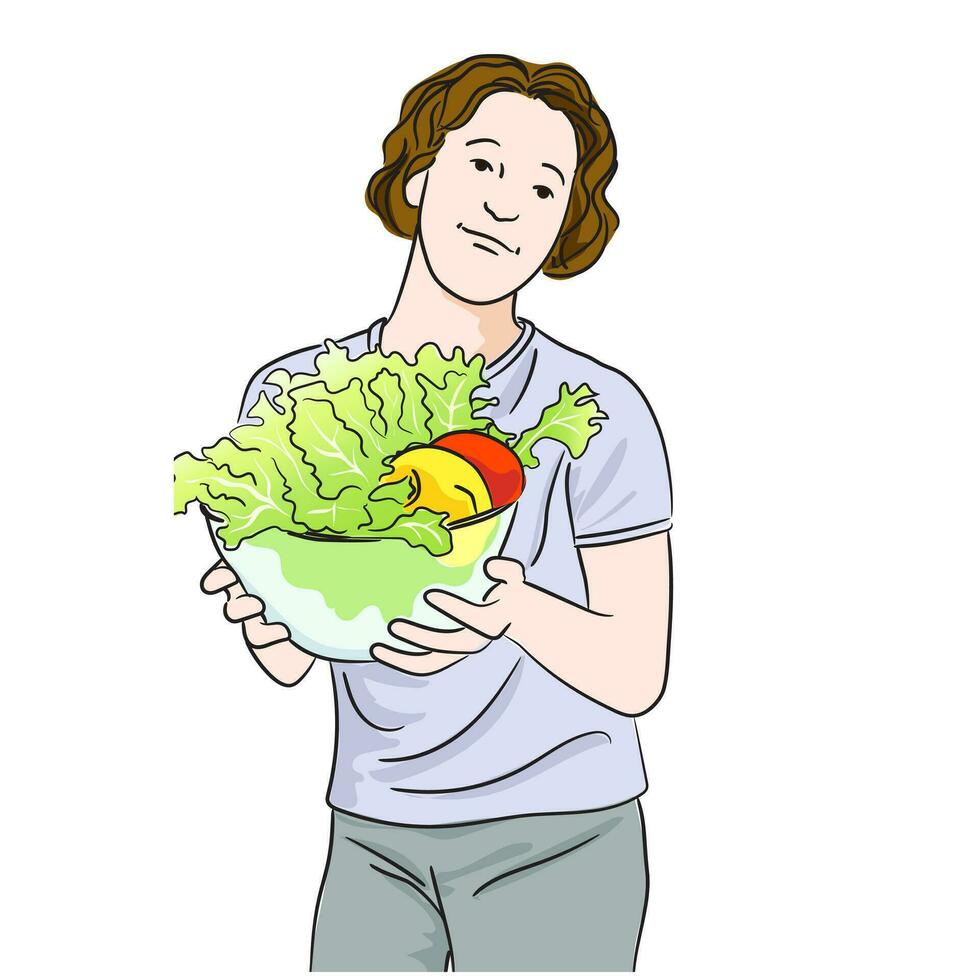 Vector about Healthy lifestyle concept illustration