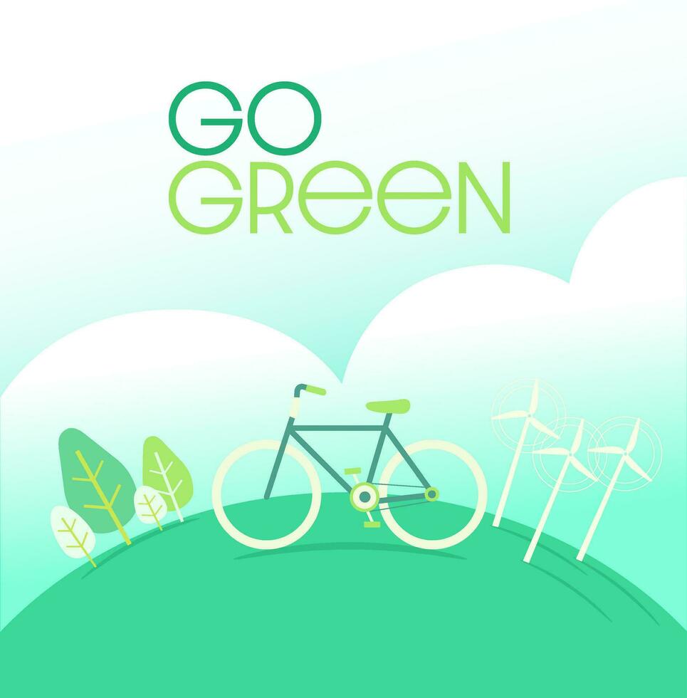Go Green Campaign Vector Art Icons and Graphics for Free Download