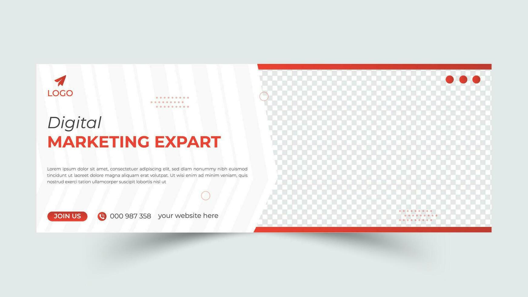 Modern corporate professional timeline cover design and web banner design template vector