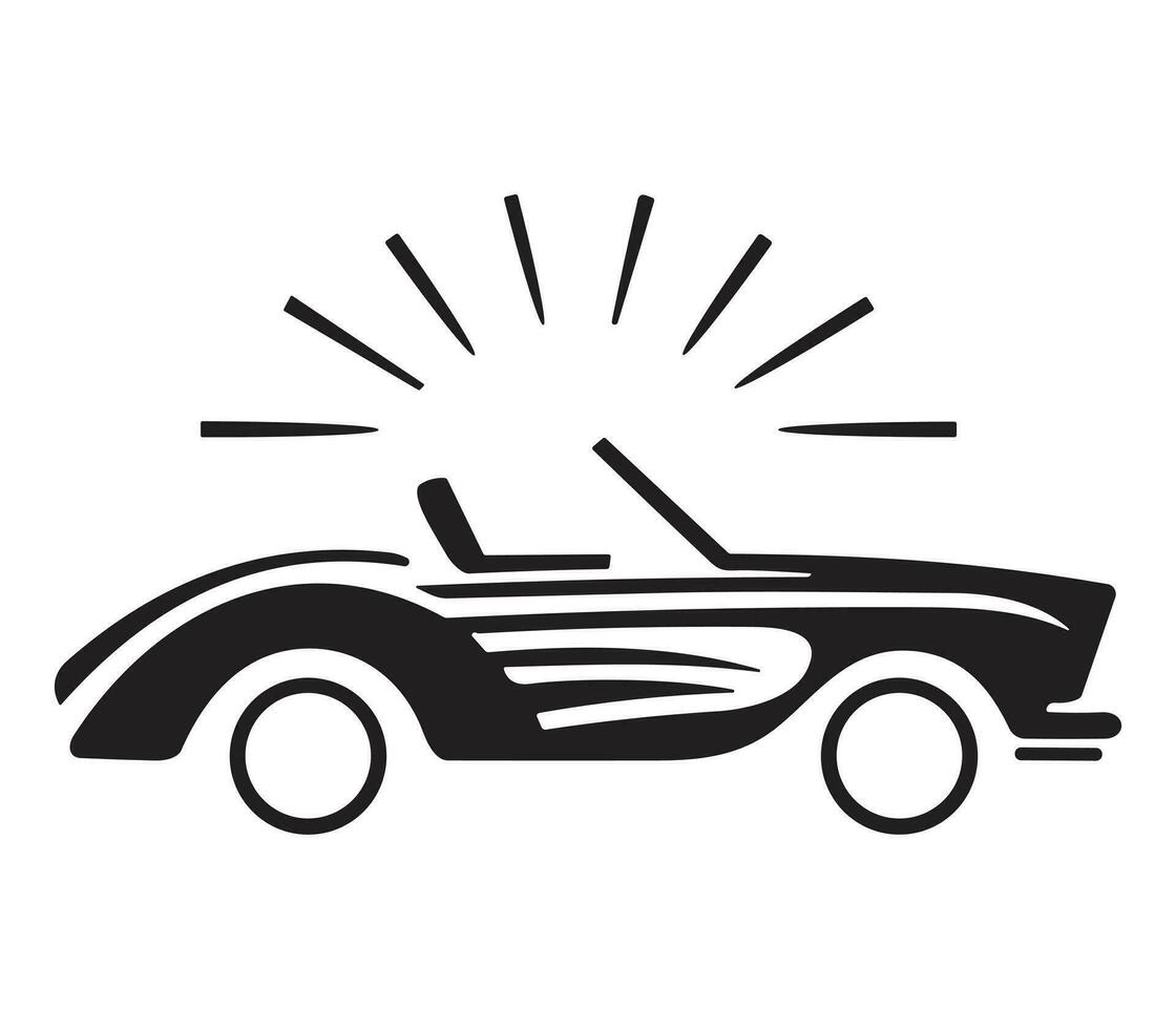 icono de vector de plantilla de logotipo de coche automático