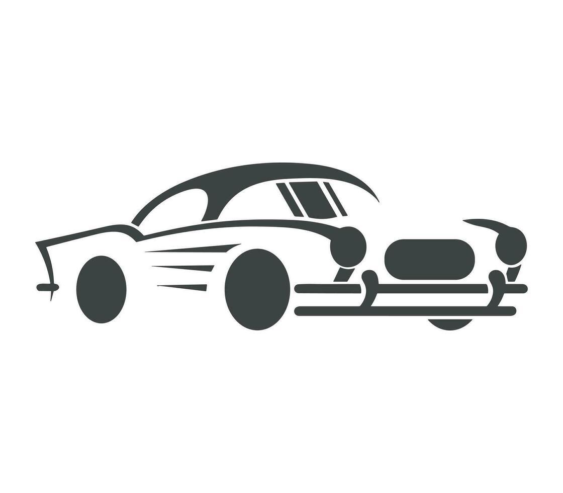 icono de vector de plantilla de logotipo de coche automático