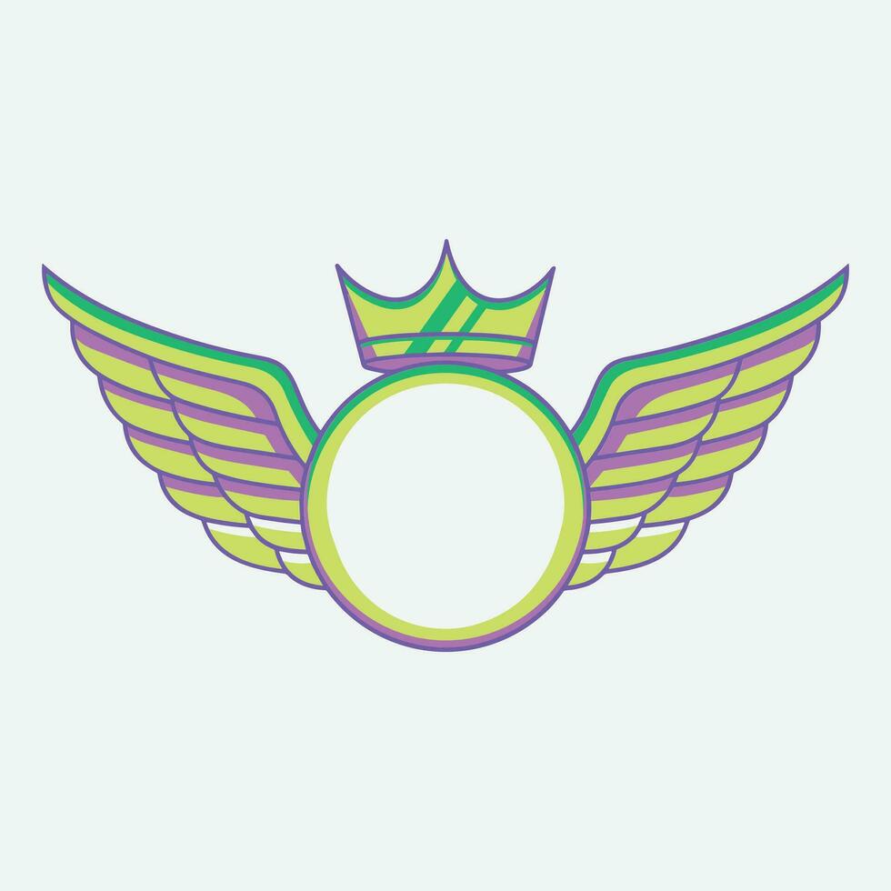 wings icon. Wings vector design illustration. Wings icon simple sign