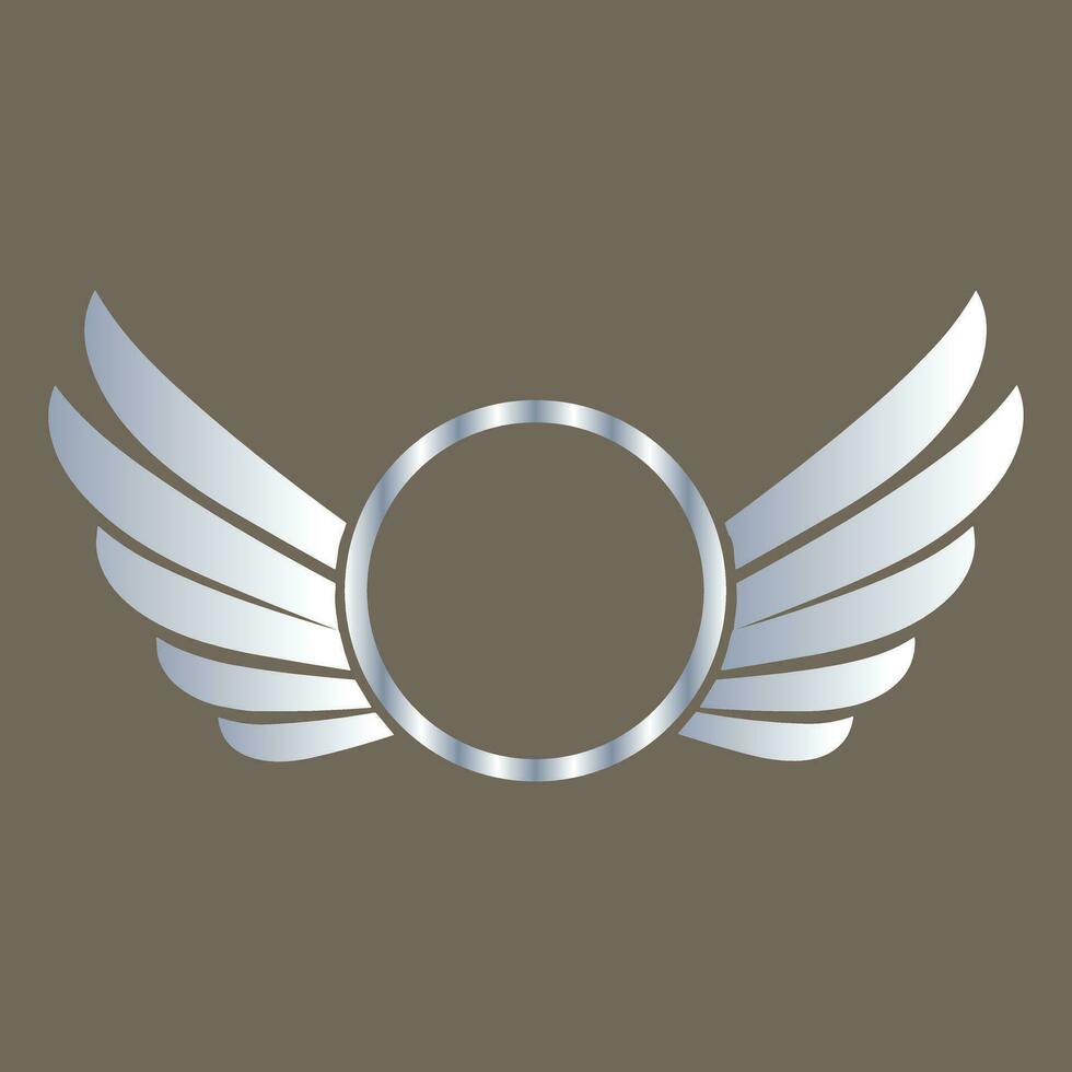 Angel wings vector hand drawn illustration