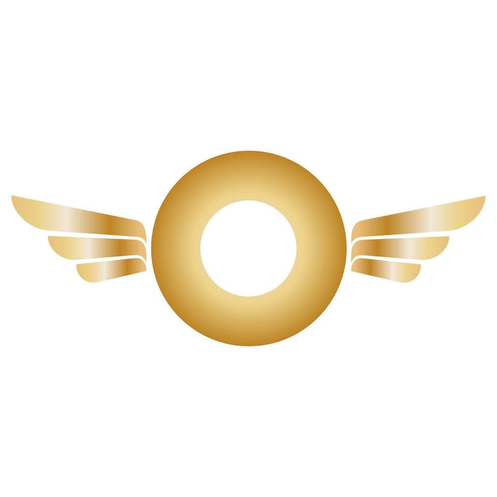 Winged frames. Flying bird shield emblem, eagle wings badge frame and retro aviation fast wing symbol vector