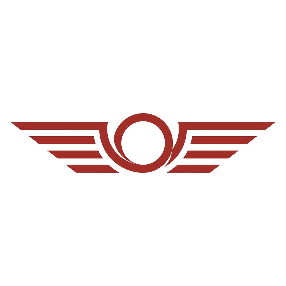 Winged frames. Flying bird shield emblem, eagle wings badge frame and retro aviation fast wing symbol vector