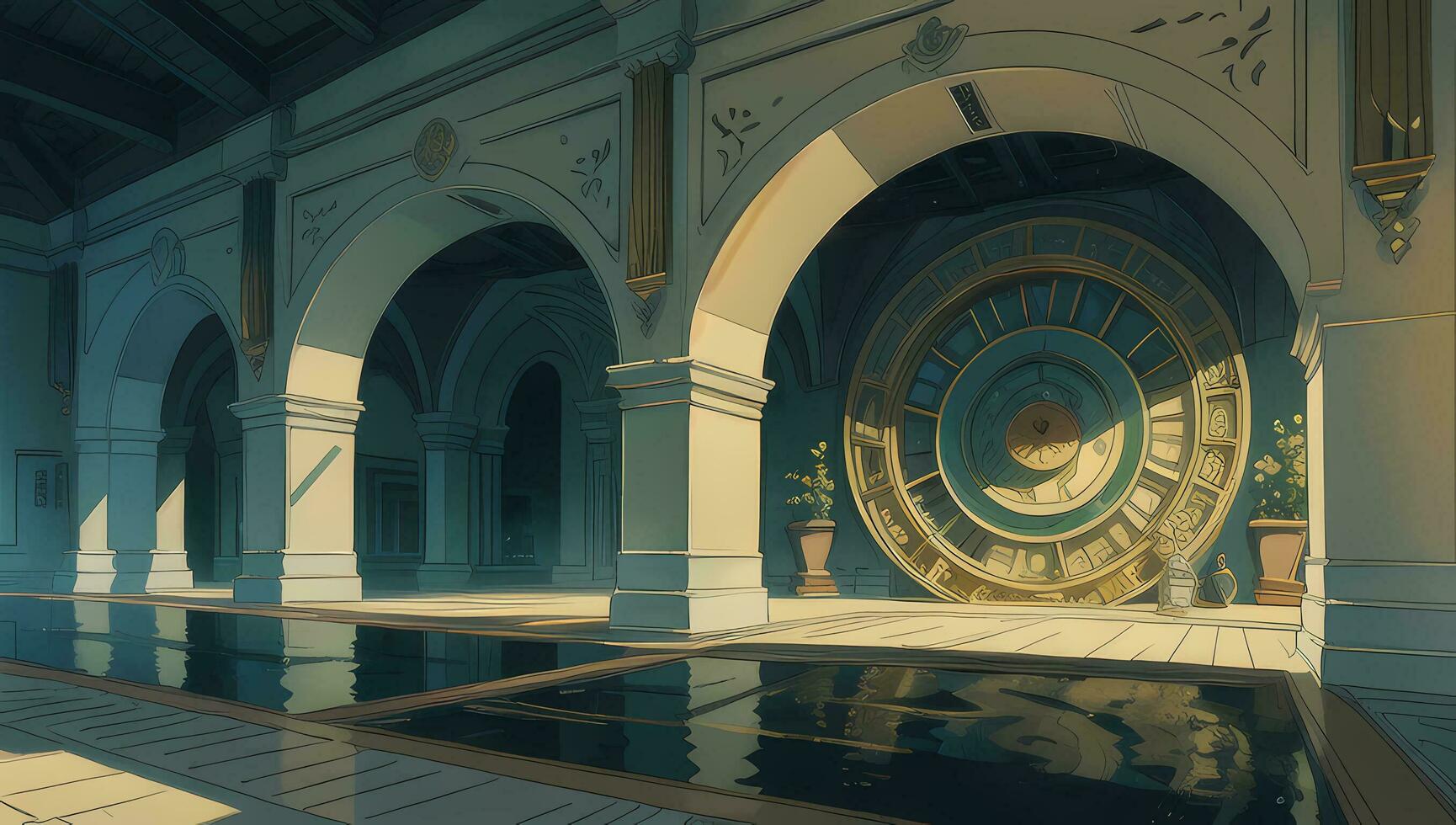 Beautiful Assortment Background Art for Graphic Novel Anime Manga Wallpaper photo