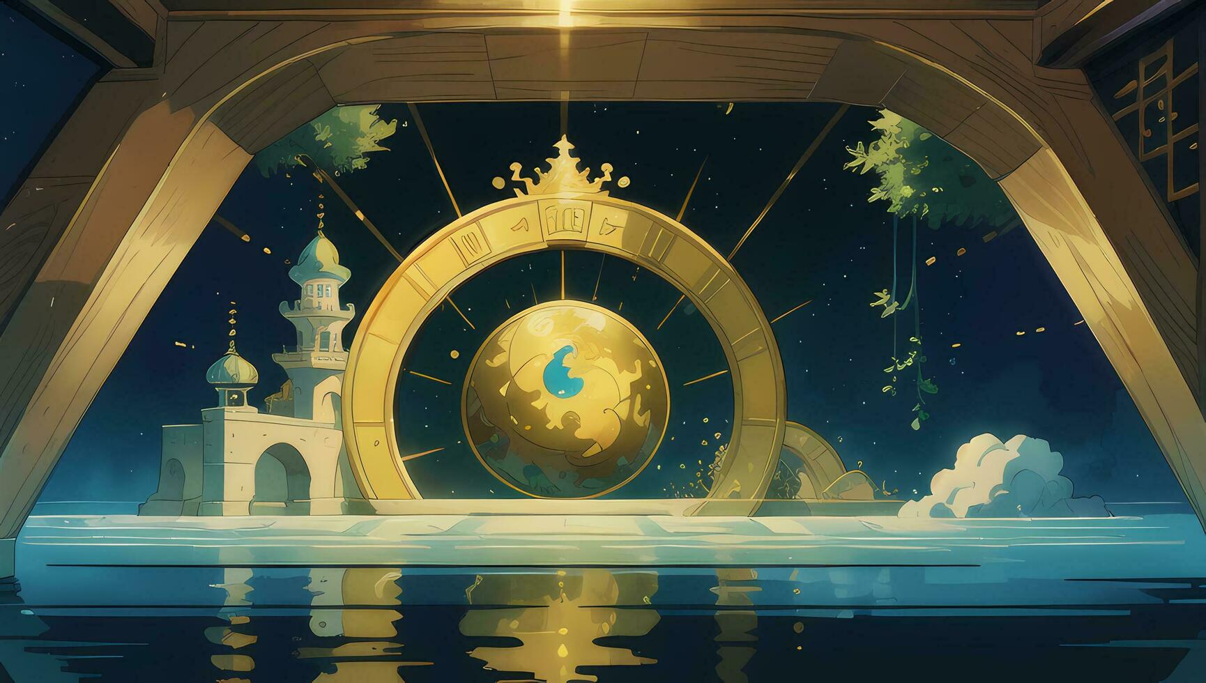 Beautiful Assortment Background Art for Graphic Novel Anime Manga Wallpaper photo