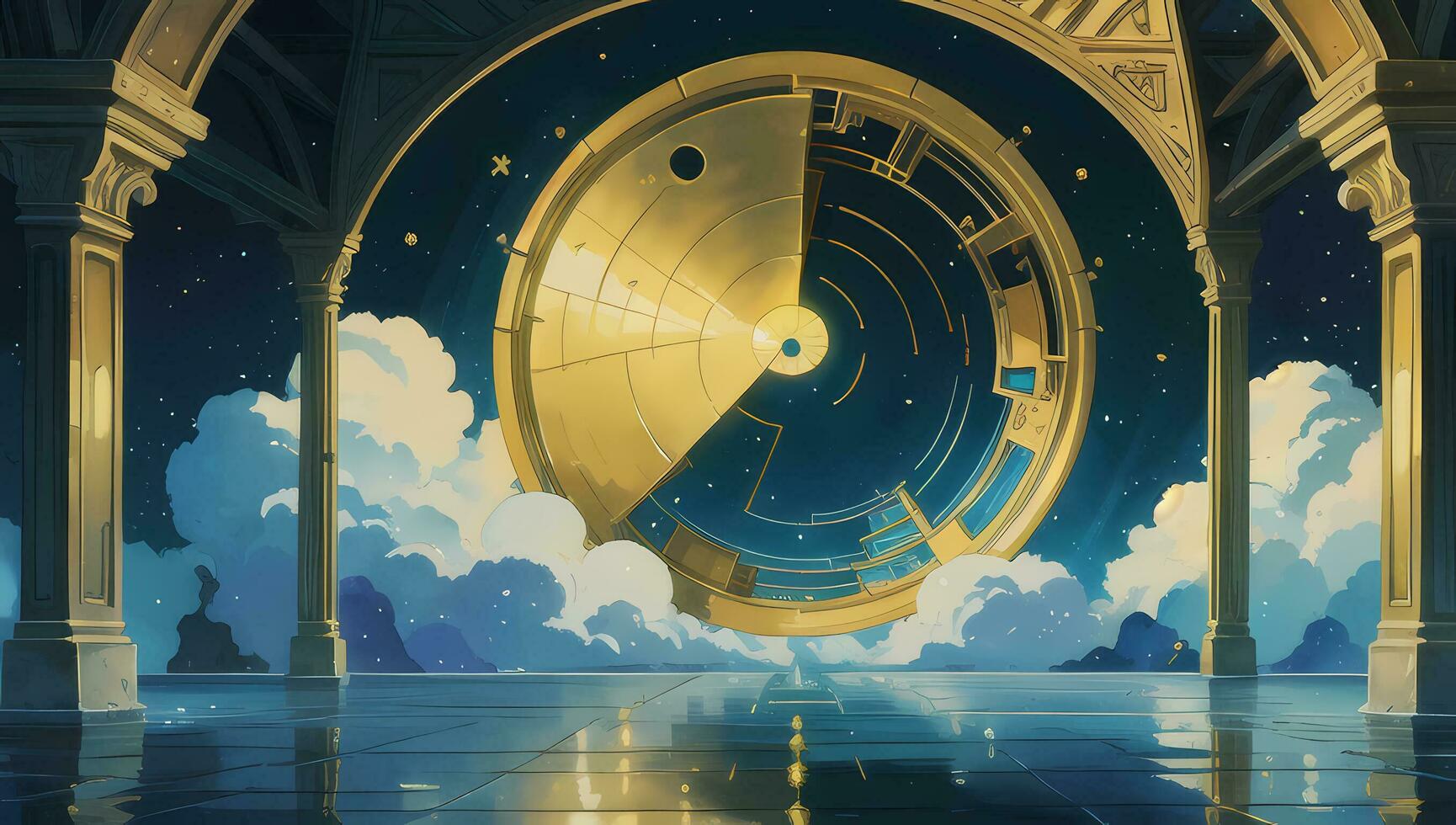 Beautiful Assortment Background Art for Graphic Novel Anime Manga Wallpaper photo