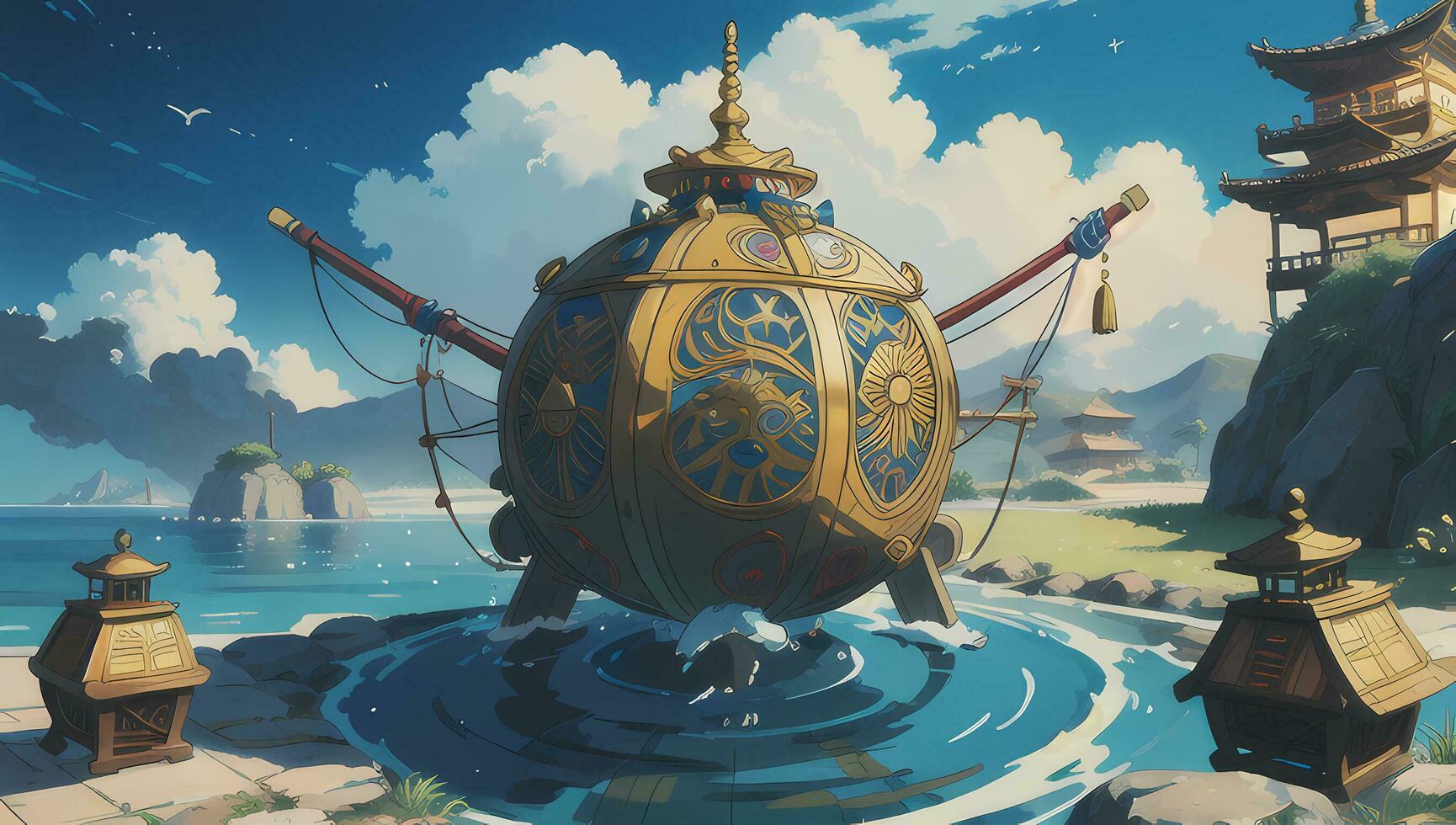 Beautiful Assortment Background Art for Graphic Novel Anime Manga Wallpaper photo