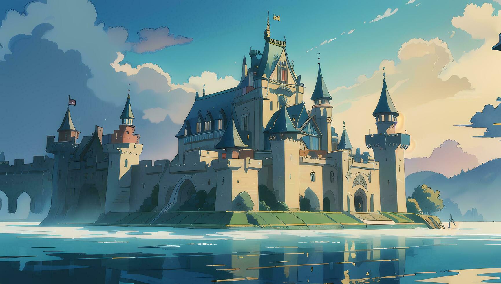 Magnificent Castle Graphic Novel Anime Manga Wallpaper photo