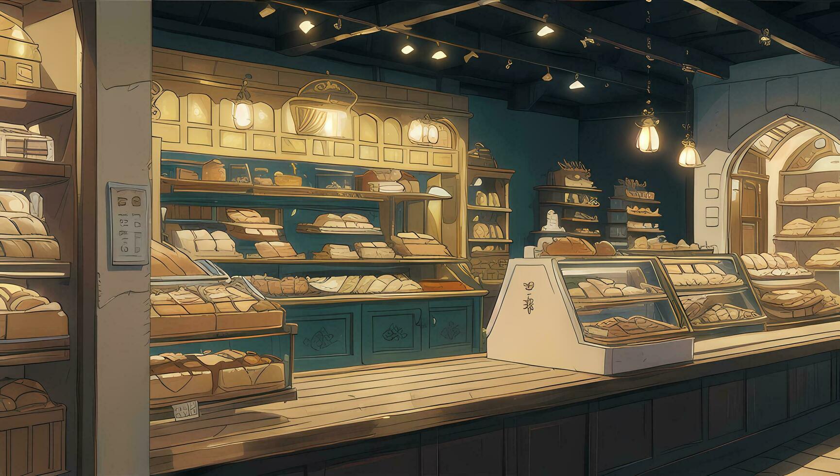 Bakery General Store Graphic Novel Anime Manga Wallpaper photo