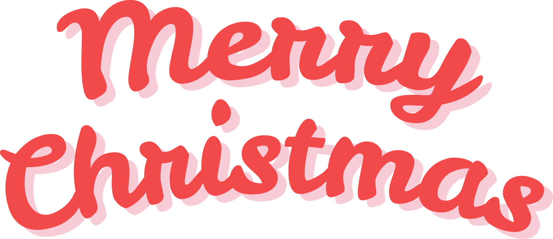 Merry christmas Wording Christmas element collection png