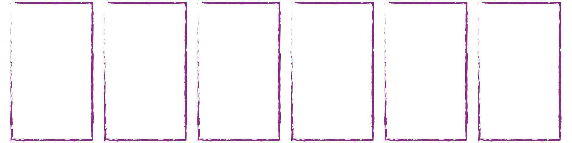 Grunge square and rectangle frames. Ink empty black boxes set. Rectangle borders collections. Rubber square stamp imprint. Vector illustration isolated on white background.